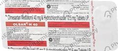 Olsar H 40mg Strip Of 10 Tablets: Uses, Side Effects, Price & Dosage ...