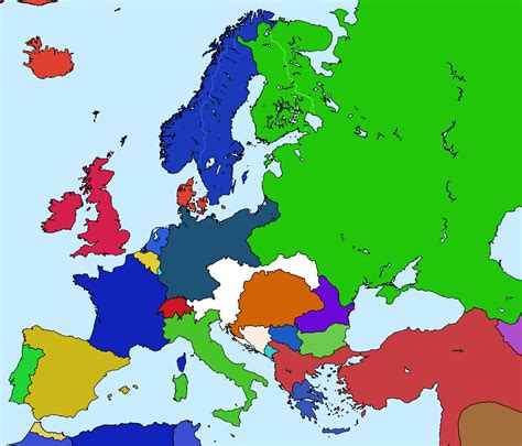 Political Map Of Europe 1900