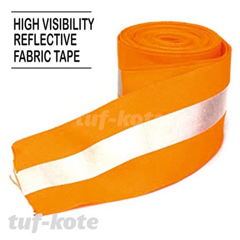 TUFLITE High Visibility Florescent Sew-On Fabric Reflective Safety Tap ...