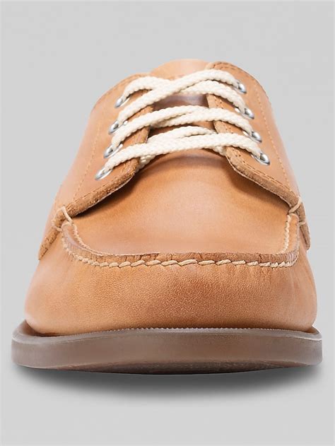 Eastland Falmouth Camp Leather Moc Toe Oxfords, Light Tan | Casual ...