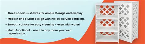 SS ARTS Engineered Wood 3 Tier Multi Purpose Standing Storage Organizer ...