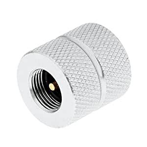 Aswadh Mini 0.7 x 1" Aluminum Alloy Camping Stove Gas Refill Adapter ...