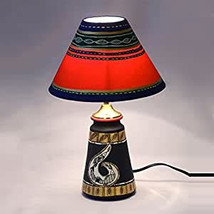 Buy ExclusiveLane 14 Inch Terracotta Handpainted Madhubani Tappered ...