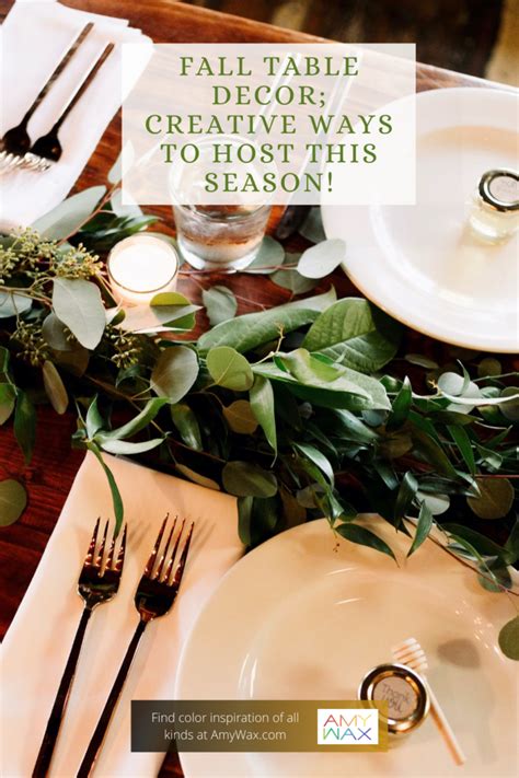 Fall Table Decorating 的图像结果