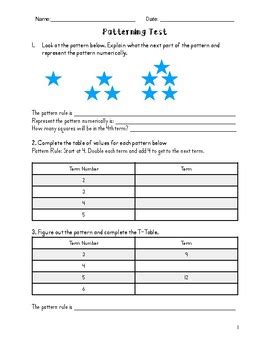 Image result for Patterning Math Grade 6