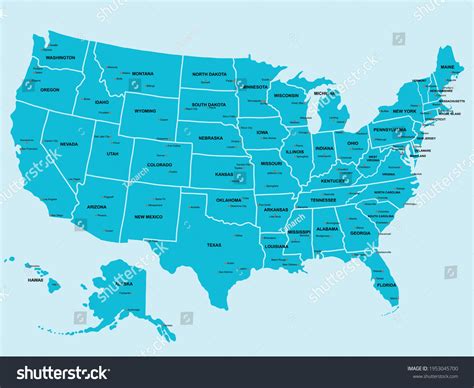 Us Major Cities Map Of Us With Major Cities Large Elevation Map Of The