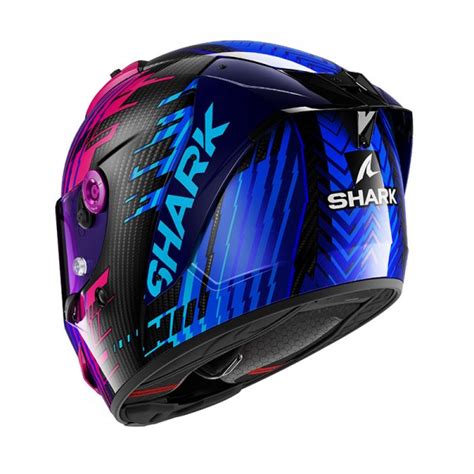 Shark Aeron Edgy Purple Blue Helmet