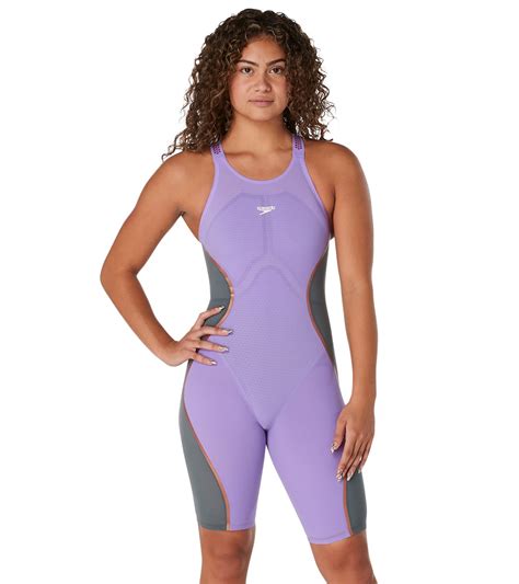 Speedo Women's Fastskin LZR Pure Intent Open Back Kneeskin Tech Suit ...