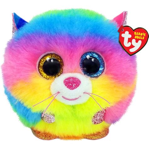 Ty Beanie Ball – Puffies Gizmo Rainbow Cat