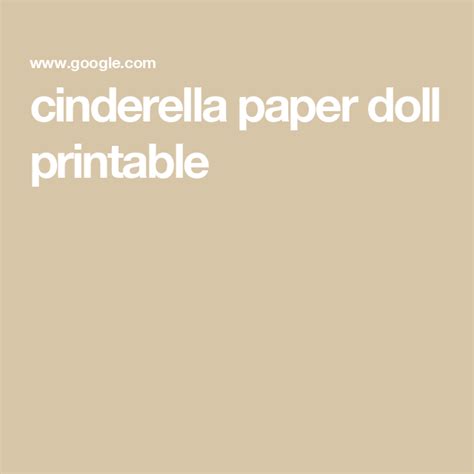 Image result for Cinderella Paper Doll Tutorial