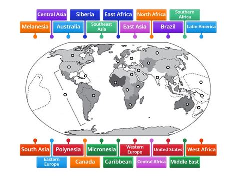 World Region Map 的图像结果