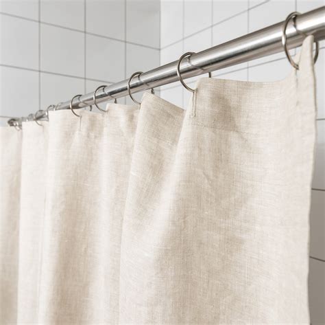 Linen Shower Curtains - Custom Sizes & Colors