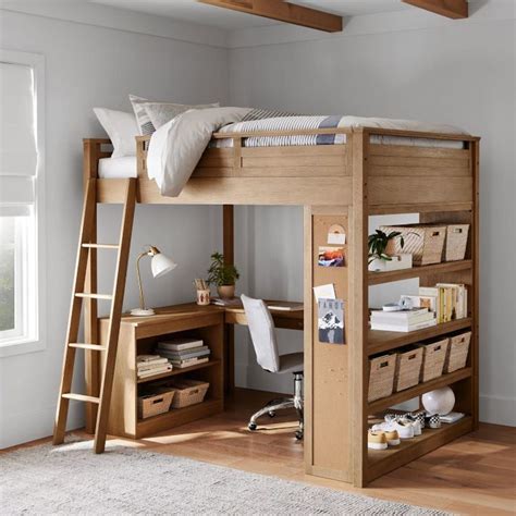 Sleep And Study(R) Loft, Full, Weathered White | Loft beds for teens ...