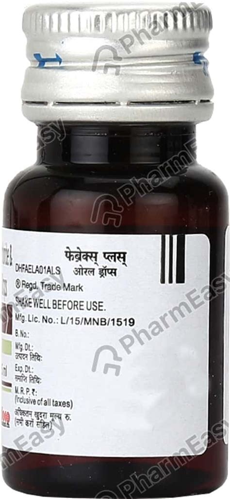Febrex Plus Drops: Uses, Side Effects, Price & Dosage | PharmEasy