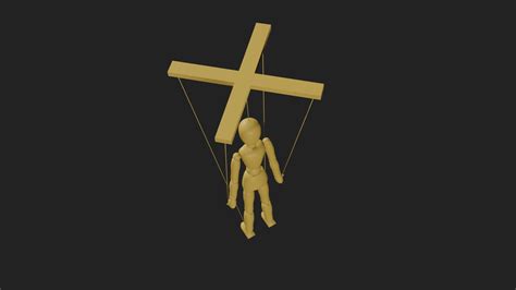 Image result for Wood Cross Puppet String