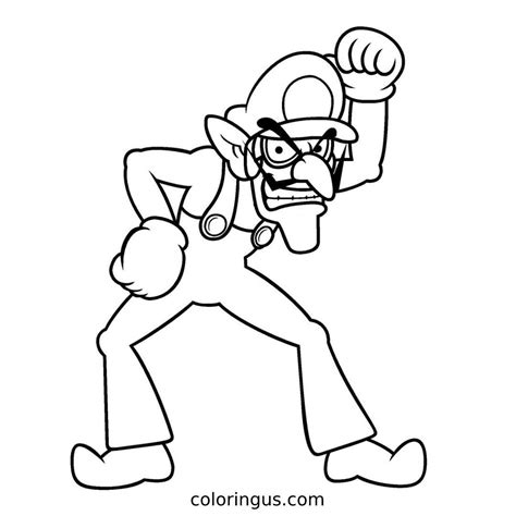 Mario Coloring Pages - Free Printable Mario Coloring Sheets