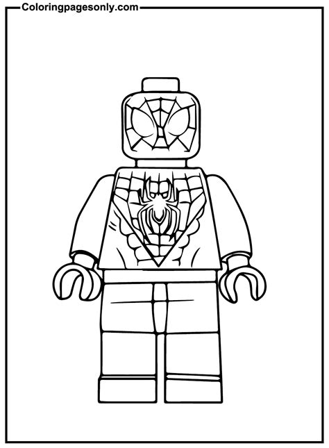 Spiderman Lego Coloring Pages