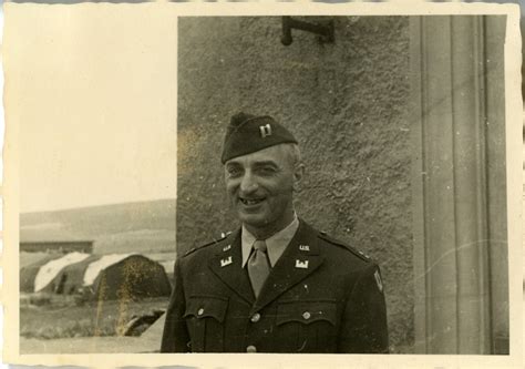 Cpt. Schultz at the Headquarters Special Troops ADSEC, Germany, 1945 ...