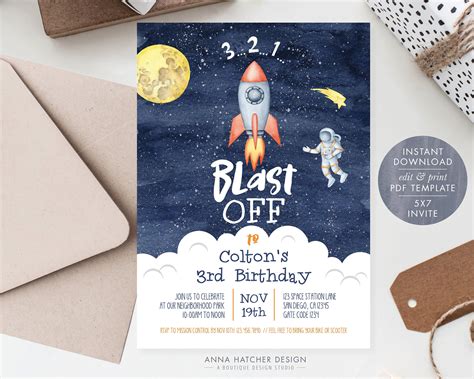 Rocket ship space theme birthday party – Artofit