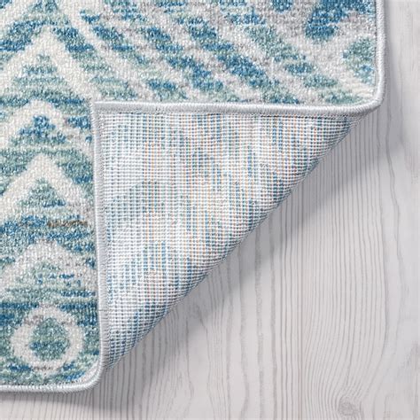 Tayse Modern/Contemporary Navy 2 x 3 Ft. Indoor Throw Rug - Durable ...