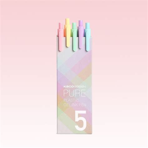 Pure Macaron Gel Pens - Set of 5 - Kaco – KACO