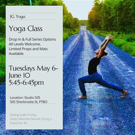 Yoga Class, 505 Sherbrooke St, Peterborough, 6 May to 10 June | AllEvents