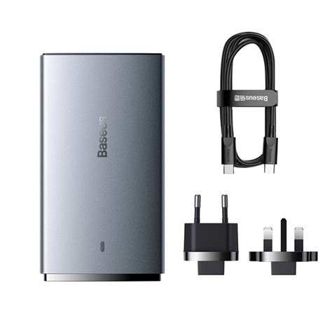 Baseus GaN5 Pro Ultra Slim Flat USB-C + USB-A 65W Fast Charger - CCGP1 ...