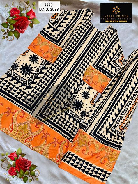 Digital Print 0407 Aaliz Prints Lawn Co Ord Set Supplier Gujarat ...