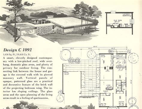 Mid Century Modern Home Plans