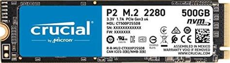 Amazon.in: Buy CRUCIAL P1 500GB 3D NAND NVMe PCIe M.2 SSD (CT500P1SSD8 ...