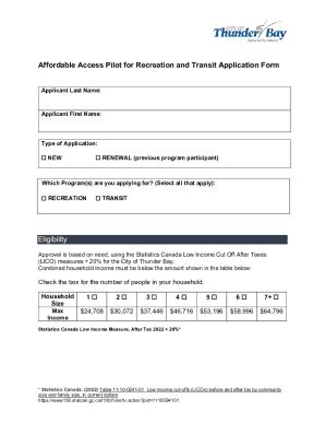 Fillable Online Affordable Access Pilot Application Fax Email Print ...