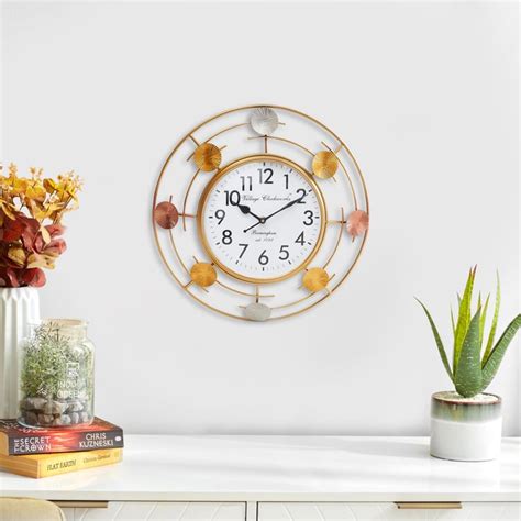 Buy Splendid Dastkari Metal Wall Clock - 36cm from Home Centre at just ...