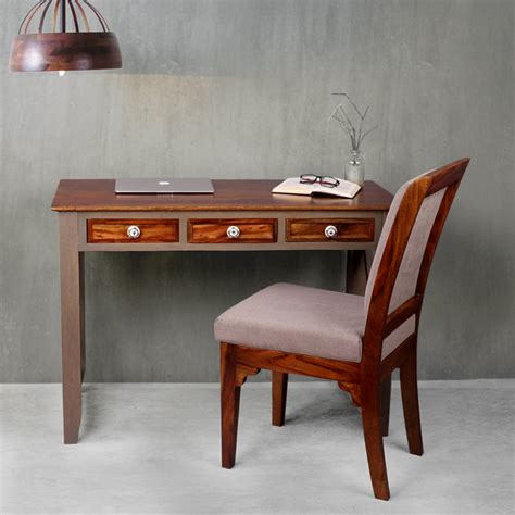 Hank Solid Wood Study Table with Chair – Fabuliv