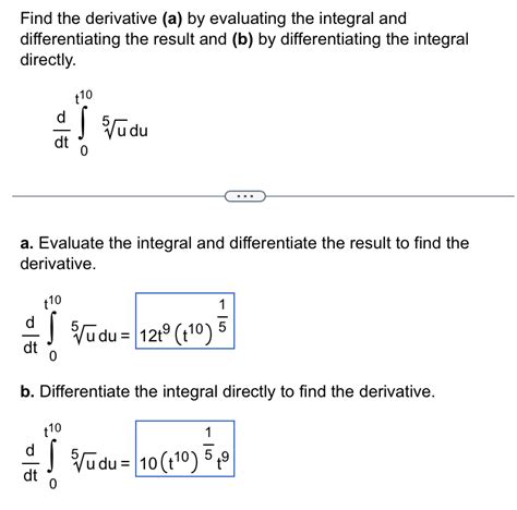 Image result for Derivative of Definite Integral