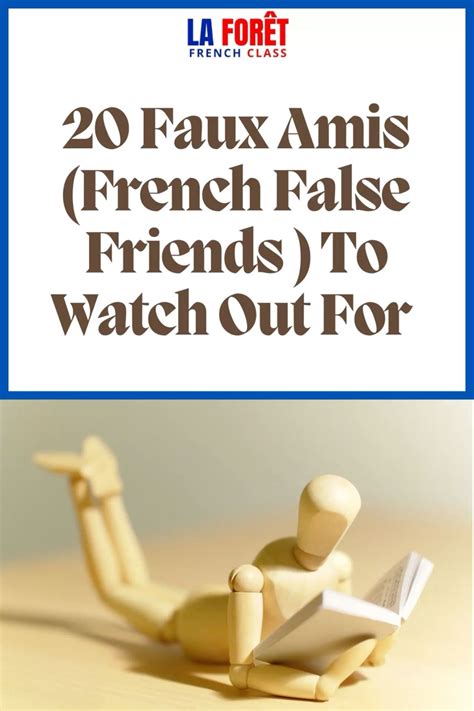 20 FAUX AMIS (FRENCH FALSE FRIENDS) TO WATCH OUT FOR 🇫🇷 in 2025 | Faux amis, How to speak french ...