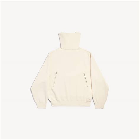 Back-to-front high neck sweater