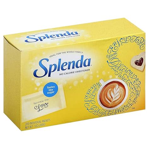 Splenda No Calorie Sweetener 200 Packet ( 200 X 1g ) 200g : Amazon.in ...