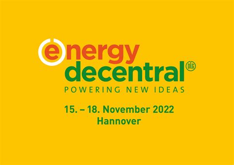 EnergyDecentral 2022 | 15. - 18. November | Hannover - UGN-Umwelttechnik