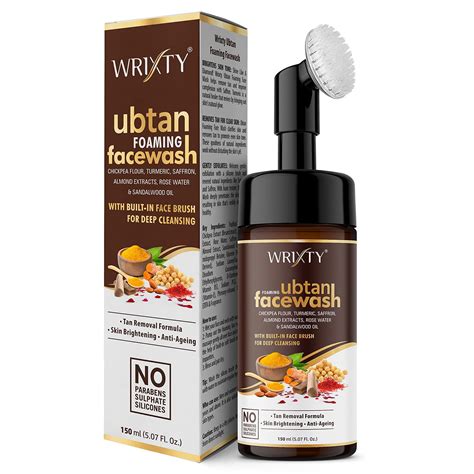 Wrixty Ubtan Foaming Face Wash with Built In Face Brush 150 ml | With ...