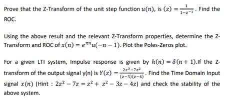Image result for Step Function Z Transform