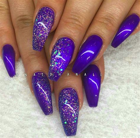 Purple Nail Designs Acrylic Nails at Doris Watson blog