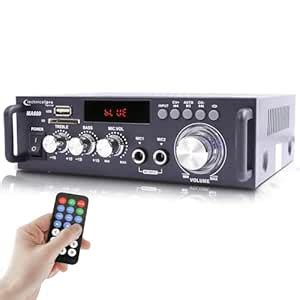 Technical Pro - 2 Channel 600W Home Bluetooth Stereo Amplifier, AC/DC ...