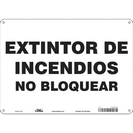 Condor Safety Sign, 14" W, 10" H, 0.055" Thickness 469V09 | Zoro