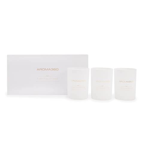 Aroma360 Paris Collection Candle Trio - 80 Hour Burn - Aromatherapy ...