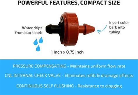 NETAFIM 2 PLH PC DRIPPER FOR IRRIGATION / VERTICAL GARDEN / GREEN HOUSE ...