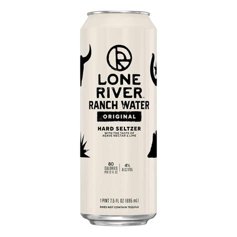 Lone River Ranch Water Original Hard Seltzer, 23.5 fl oz, Single Serve ...