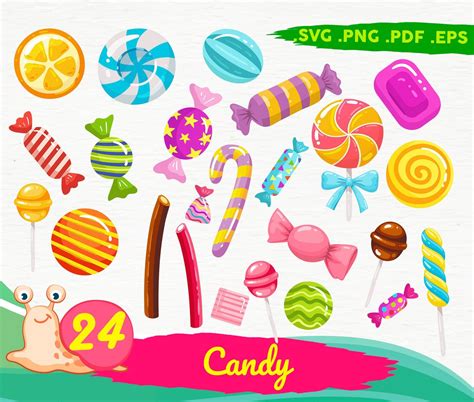 Candy SVG, Candy Png Clipart, Candy SVG Bundle , Sweets Candies Svg ...