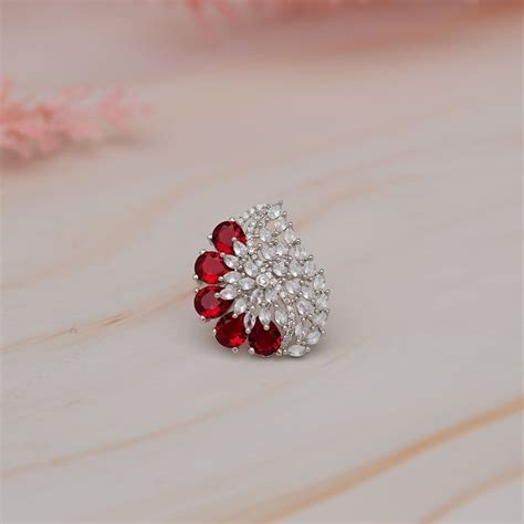 Buy Premium Ramaya Cocktail Ring Online – Aganya kreation