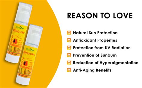NutriPro Papaya Sunscreen SPF 40, 50ml, Lightweight With Multi-Vitamins ...