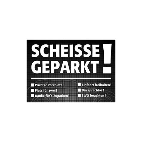 50 Blatt Falschparker Scheisse Geparkt & Verwarnung 2 Blöcke A7 ...
